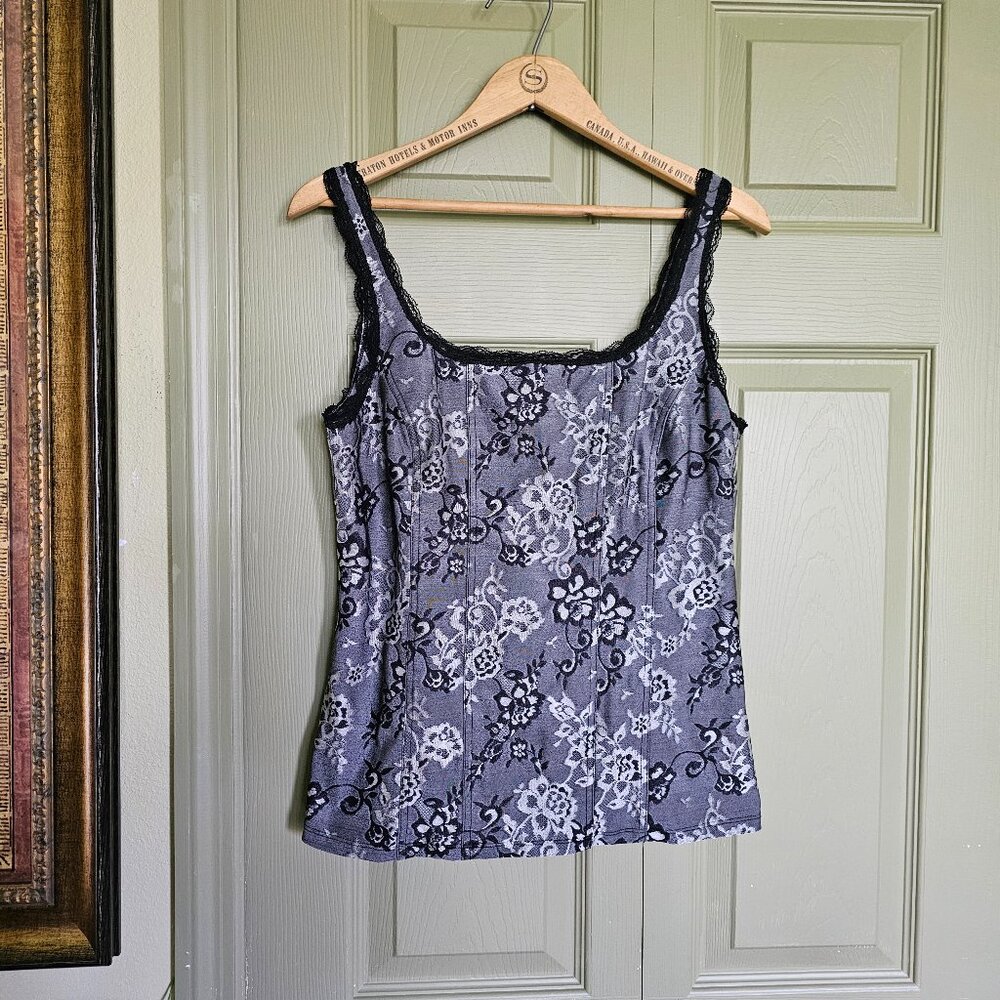 White House | Black Market  black and gray tank top - size L